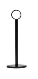 Ring Clip Table Number Stand | Heavy Base Black 200mm