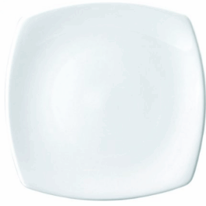 Plate Square Coupe | White 190mm