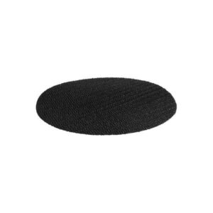 Tray Mat Round Non Slip | Black 340mm