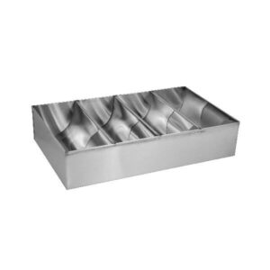 Cutlery Box 4 Comp S/S 450x260x100mm