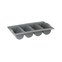 Cutlery Box 4 Div Grey 530x325x100mm