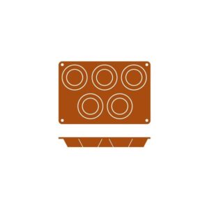 Silicon Mould Muffin 5 Cup