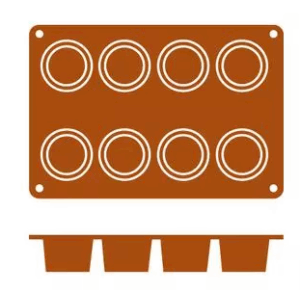 Silicon Mould Cilindro | 8 Cup