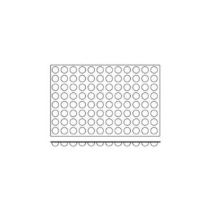 Silicon Moundl Mini Half Sphere 38x18mm 96pc Ctn 1