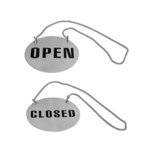 Sign Open/Closed with Chain S/S 1/10