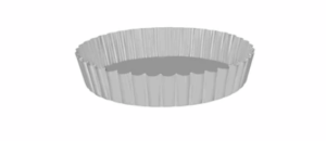 Cake Pan L/B Fluted 250x47mm