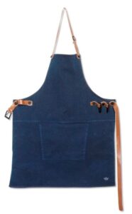 Apron Leather Amazing BBQ Canvas Dark Blue