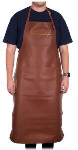 Apron Leather Amazing Classic Extra Long Brown