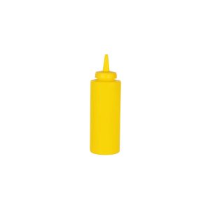 Squeeze Bottle 340ml Plastic Yellow/Mustard