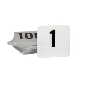Table Number Set Small 1-50 | Black on White