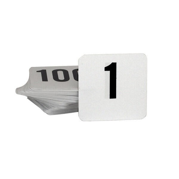 Table Number Set Small 1-50 | Black on White