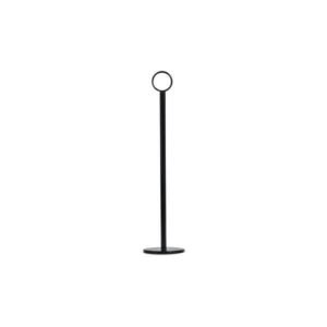 Ring Clip Table Number Stand | Heavy Base Black 300mm