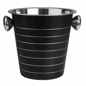 Wine Bucket S/S Black