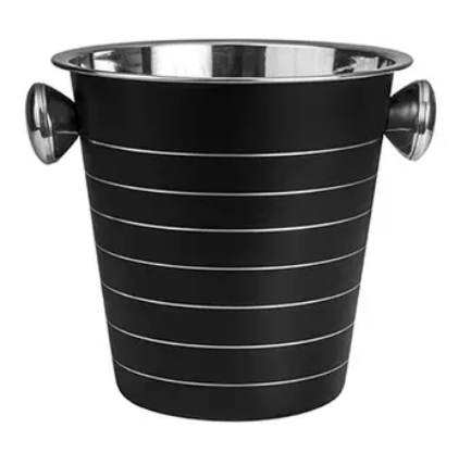 Wine Bucket S/S Black
