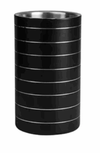 Wine Cooler S/S Black 225d x 210h