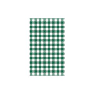 Greaseproof Paper Gingham Green 190x310mm Pkt 200 Ctn 10