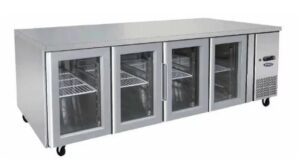 Atosa Chiller Underbench 4 Door Glass | 2230mm