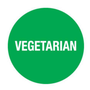 Vegetarian Food Labels - Green