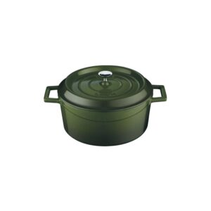 Casserole Round Cast Iron Green 240x115mm 4.5ltr Ctn 1