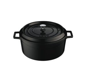 Casserole Round Cast Iron Black 280x125mm 6.7ltr Ctn 1