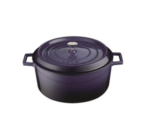 Casserole Round Cast Iron Purple 280x125mm 6.7ltr Ctn1