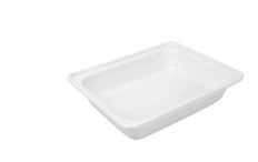 Food Pan Porcelain 1/2x100mm | White