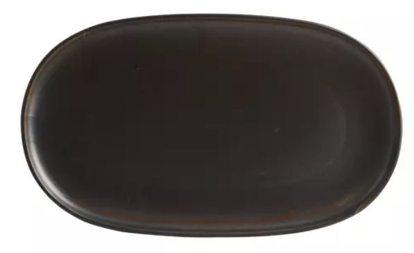 Oval Coupe Plate | Rust 355x215mm