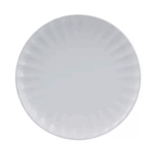 Scalloped Round Plate | Snow 205mm