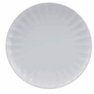 Scalloped Round Plate | Snow 260mm