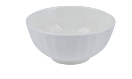 Scalloped Round Bowl | Snow 140mm