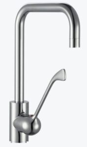 Faucet Deck Mounted with Wrist Action Handle