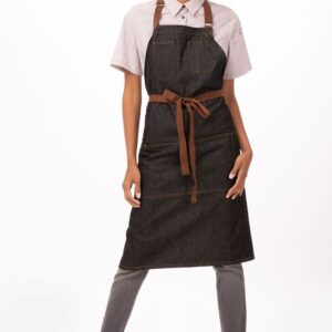 Apron Bib Memphis Indigo Blue