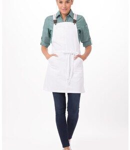 Apron Bib Berkeley Petite White