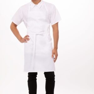 Apron No Pocket Bib White