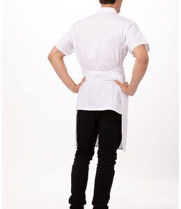 Apron No Pocket Striped Navy/White