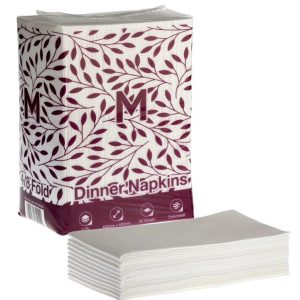 Serviette Linen Look 8F | White