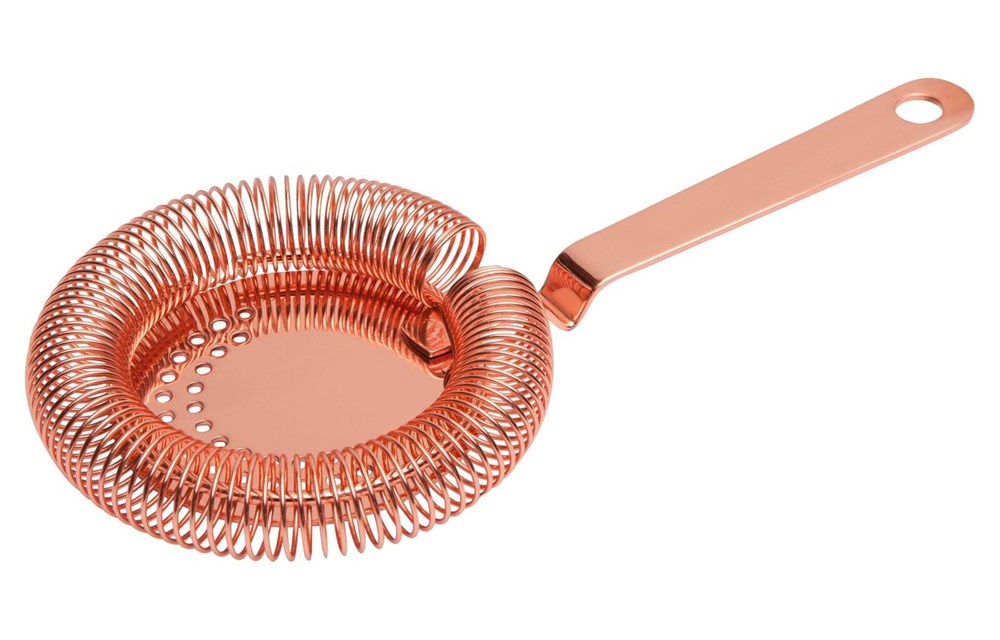 Hawthorne Bar Strainer S/S indented cup Copper 3362