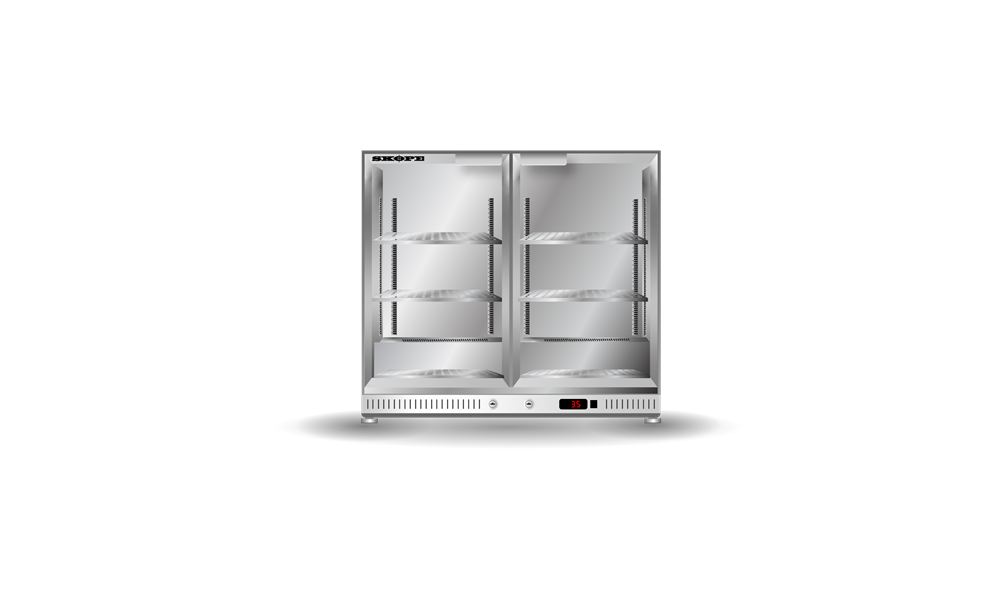 Bar Chiller 2 Door Glass