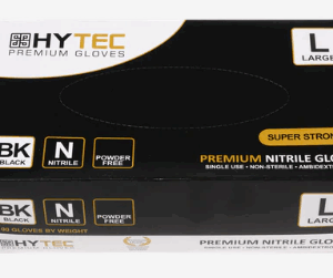 Gloves Black Nitrile Large