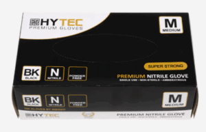 Gloves Black Nitrile Medium