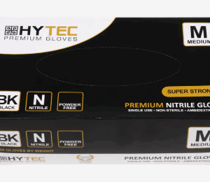 Gloves Black Nitrile Medium