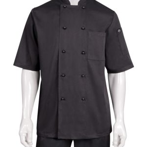 Chef Jacket Basic Mens Canberra Black Large