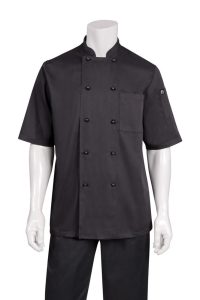 Chef Jacket Basic Mens Canberra Black XL