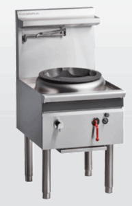 Gas Waterless Wok | 1 Hole | Chimney | 600mm