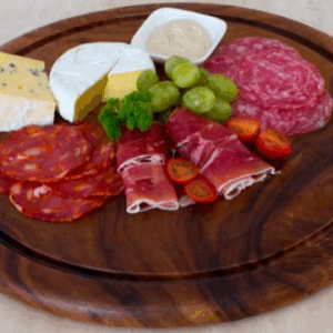 Serving Board Wooden | Round with Grove 405x25mm