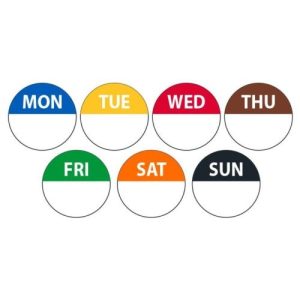 Day Label Friday 24mm Green