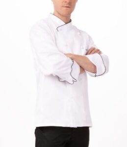 Chef Jacket Monte Carlo Mens Premium Cotton - White Size 42