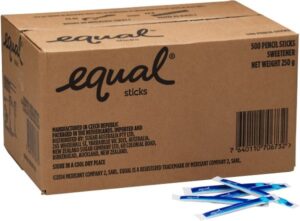 Sugar Equal Sticks Ctn 500