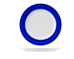 Studio Wide Rim Plate | 230mm Leschenaultia Dark Blue