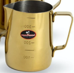 Jug Frothing 360ml Titanium Plated Gold
